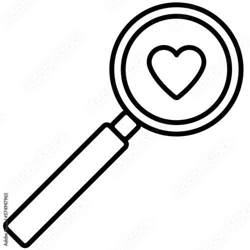 Lupa buscando amor. San Valentín. Corazones.