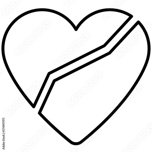 Corazón roto. No love. San Valentín. Corazones.