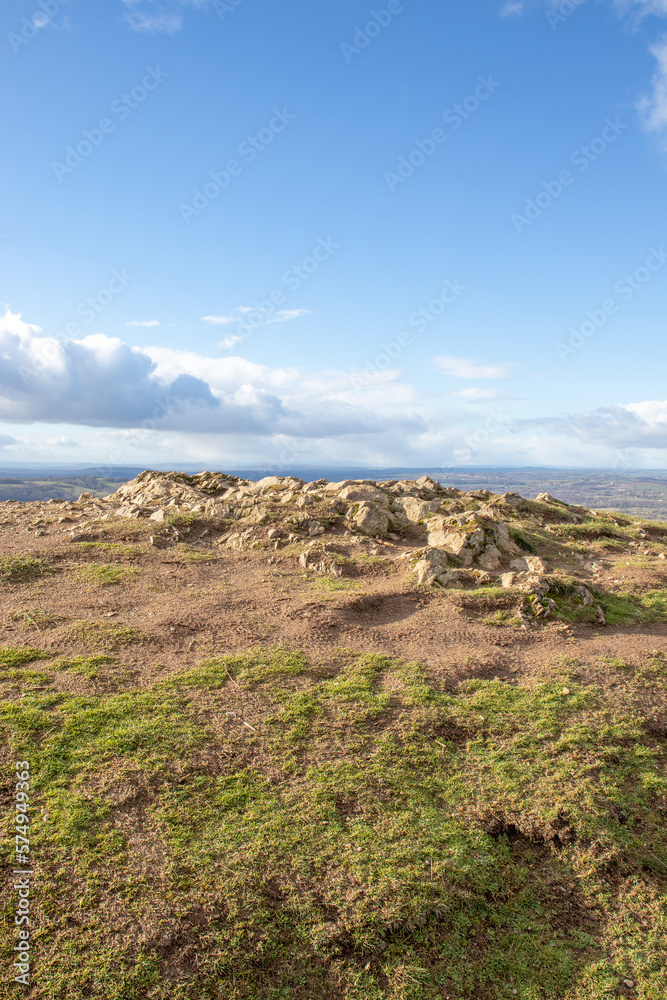 Springtime along the Malvern hills.