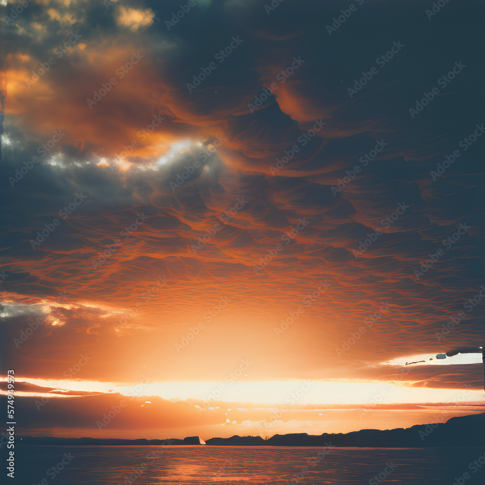 Fototapeta premium sunset at the beach