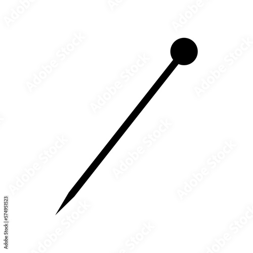 Sewing Needle icon vector. Needle Thread illustration sign. Sewing symbol. seamstress logo.