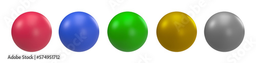 Set of Spheres Transparent PNG photo