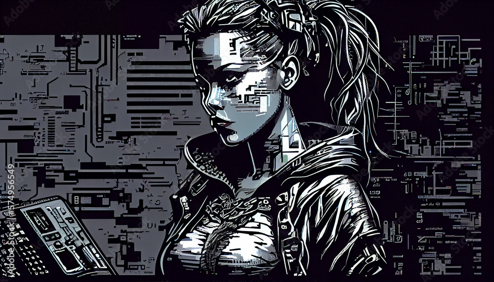 Cyberpunk Woman