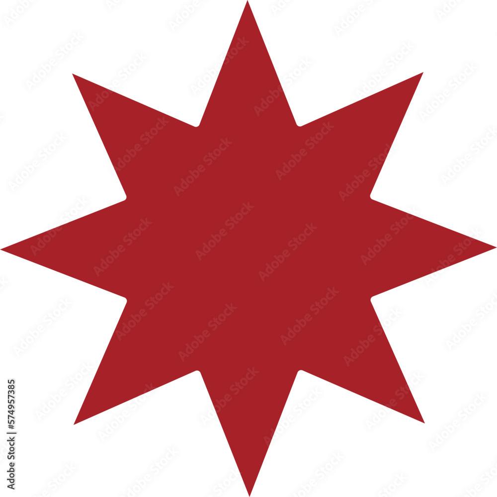 Vector star trendy shape on the white isolated background. Vector star trendy shape on the white isolated background.