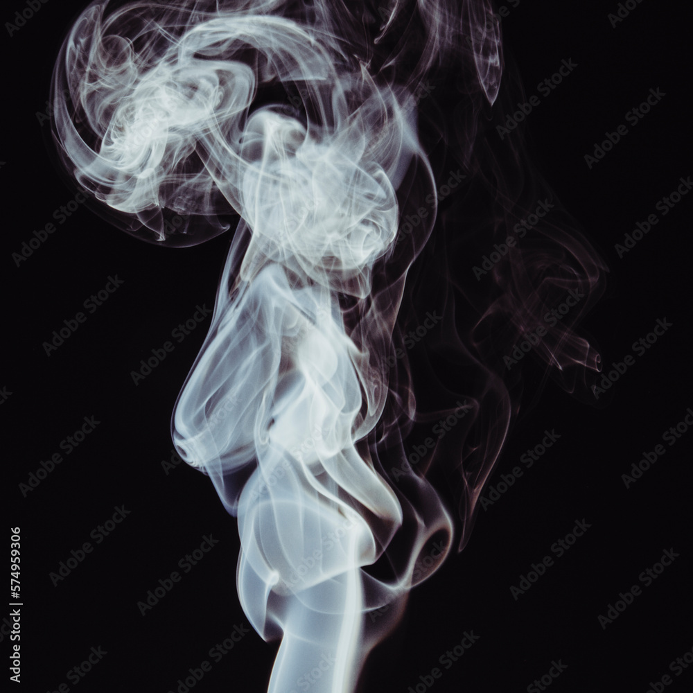 Abstract backdrop with stains of white incense smoke Abstract backdrop with stains of white incense smoke