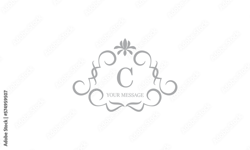 Gentle elegant monogram for cards, invitations, menus, labels with the initial letter C. Graphic design for pages, business signs, boutiques, cafes, hotels. Classic wedding invitation design elements. Gentle elegant monogram for cards, invitations, menus, labels with the initial letter C. Graphic design for pages, business signs, boutiques, cafes, hotels. Classic wedding invitation design elements.