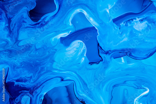 Abstract flow of liquid paints in mix