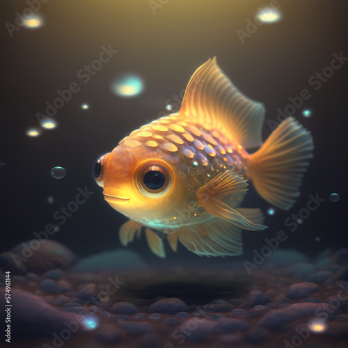 Cute Fish lights in the magic night 4 © Johnem Ag
