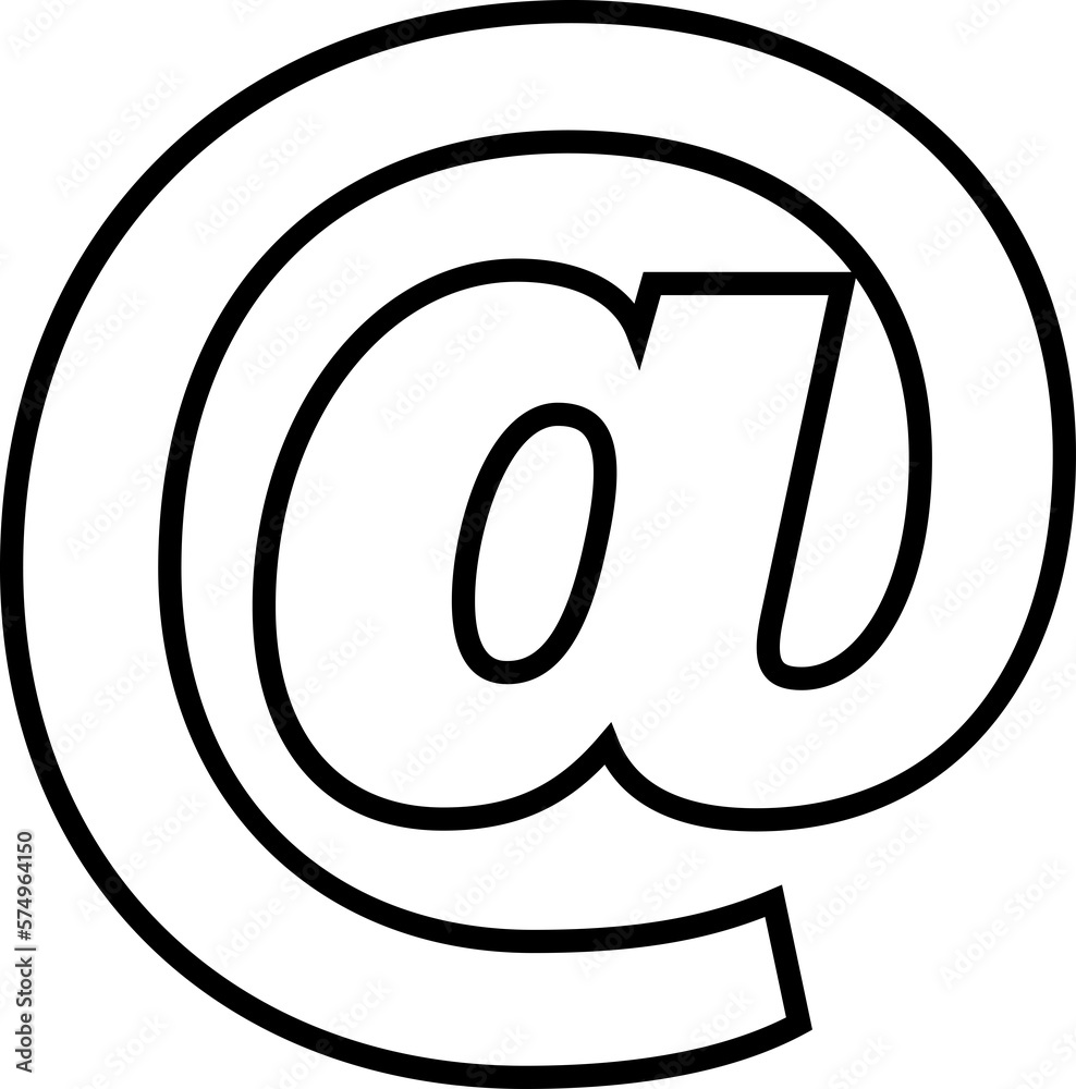 email symbol icon minimal illustration email symbol icon minimal illustration