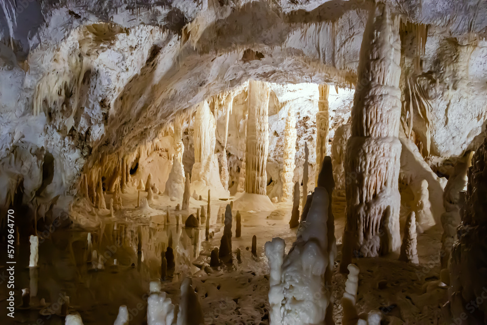 Famous Underground Frasassi Caves in Genga, Italy - Grotte di Frasassi.