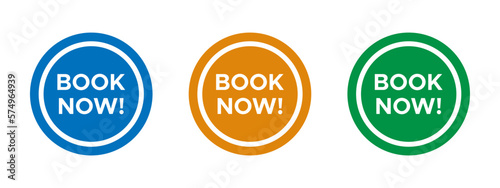  Book now vector illustration