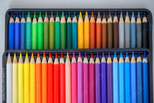 Pencils. Colour pencils. Watercolor pencils. We sharpen pencils. Sharpened colored pencils. watercolor. 48 colored pencils. Box of pencils