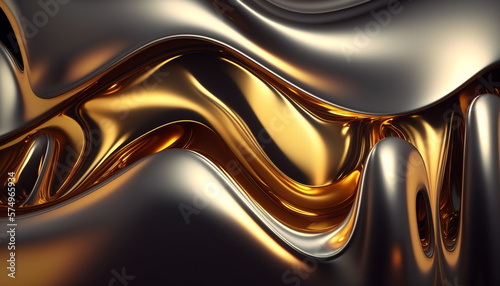  gold liquid abstract background