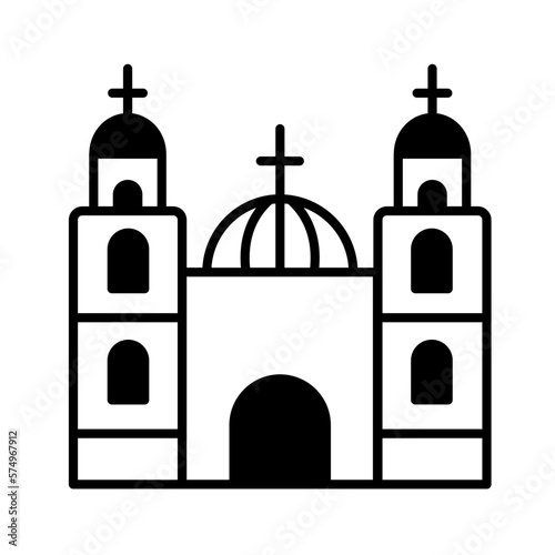 Church Vector Icon which can easily modify

