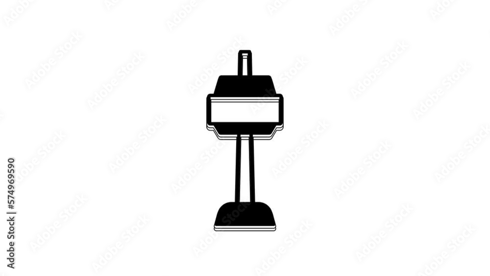 Black N Seoul tower in South Korea icon isolated on white background. Seoul tower, Namsan tower in korea. 4K Video motion graphic animation Black N Seoul tower in South Korea icon isolated on white background. Seoul tower, Namsan tower in korea. 4K Video motion graphic animation