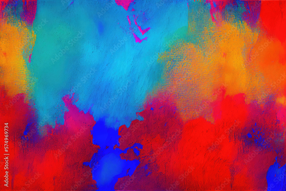 abstract colorful background in painted style created with Generative AI technology
