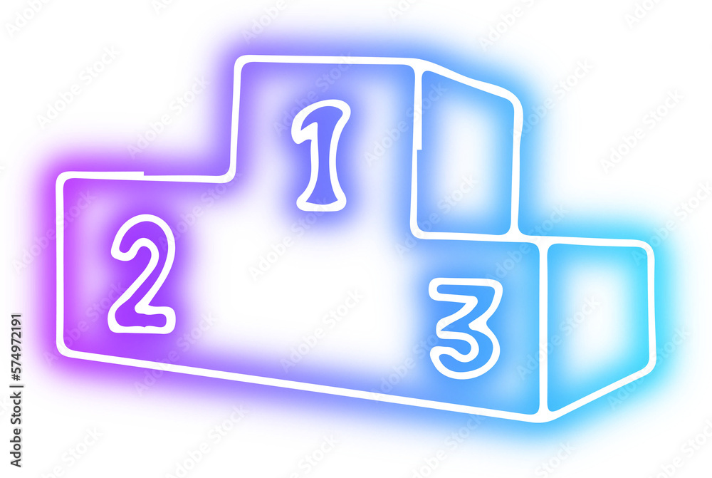 Set of Sport icon neon