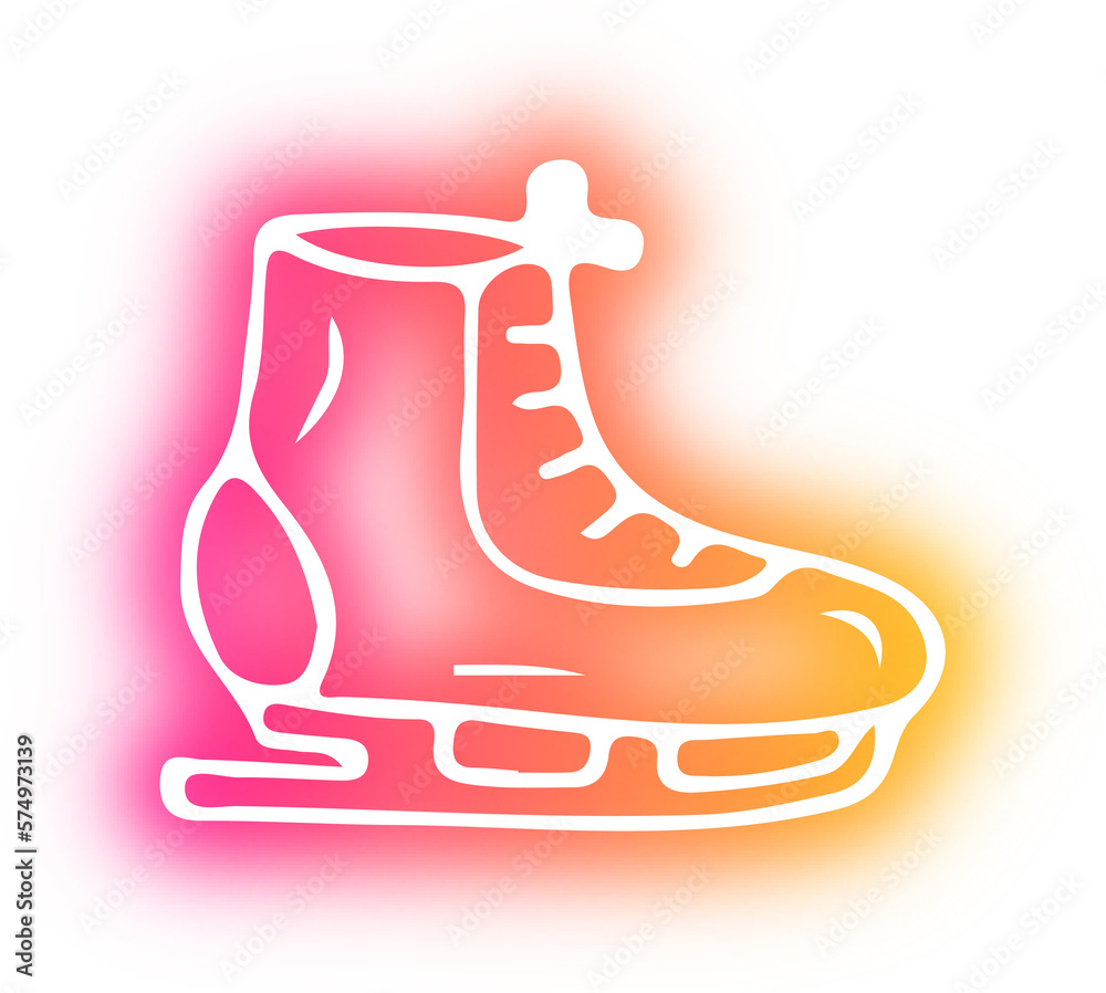Set of Sport icon neon Set of Sport icon neon