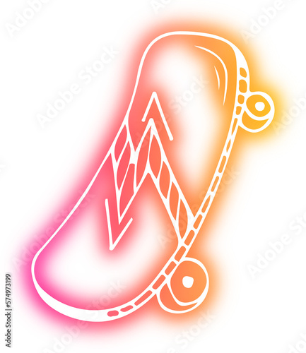 Set of Sport icon neon