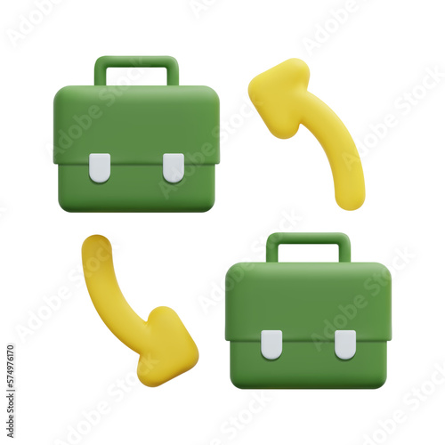 3d b2b icon vector. 3d business to business concept. Isolated on white background. 3d icon vector render illustration. Design in modern cartoon style for ui, ux, web, app banner design