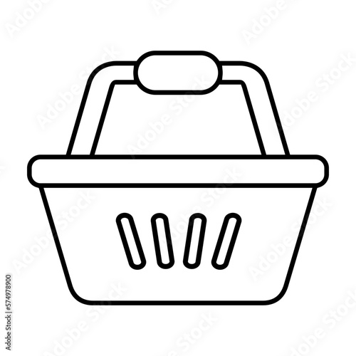 Basket icon vector . Shop cart illustration sign. Shop pacage symbol. Shoping logo.