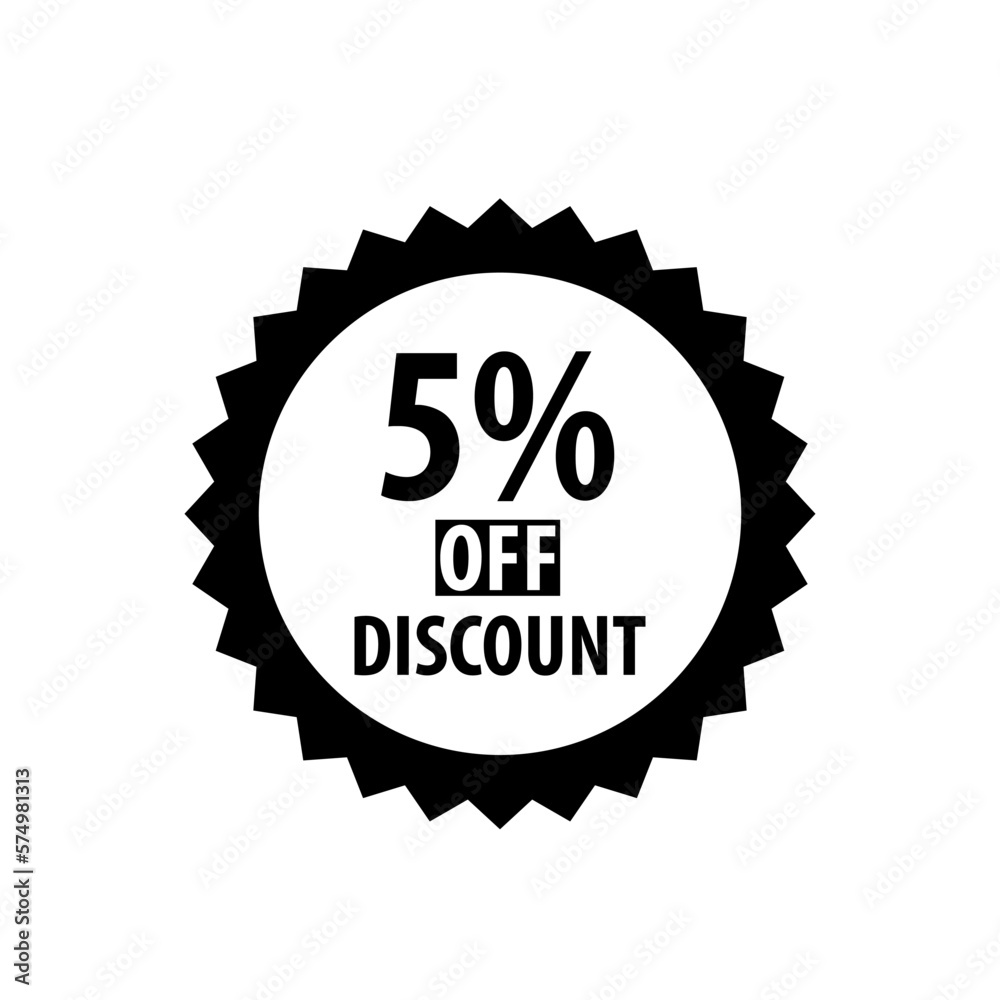25% off discount stamp icon vector logo design template 25% off discount stamp icon vector logo design template
