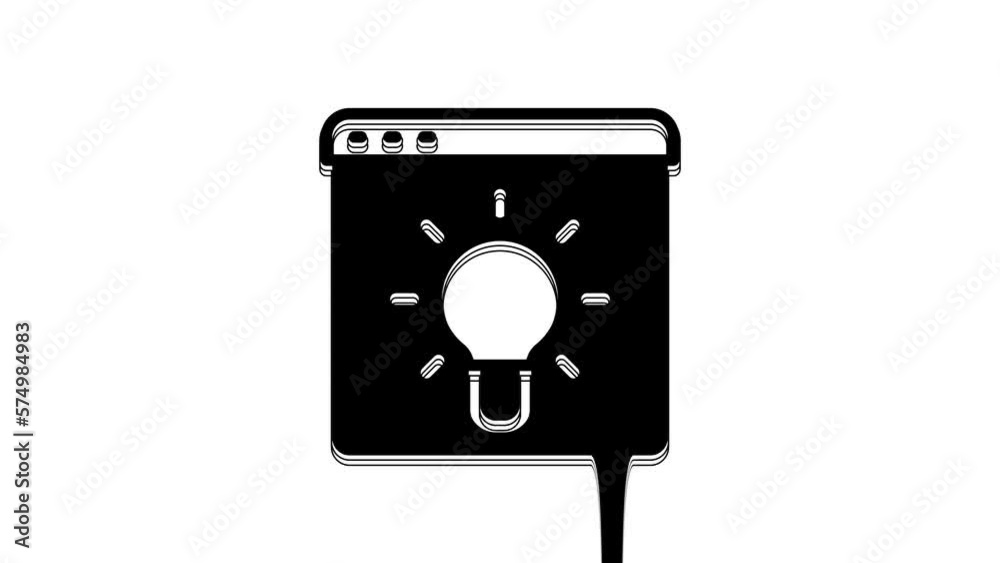 Black Browser window icon isolated on white background. 4K Video motion graphic animation Black Browser window icon isolated on white background. 4K Video motion graphic animation