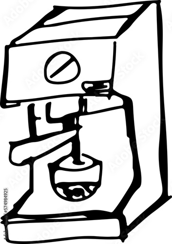 Coffee machine, doodle