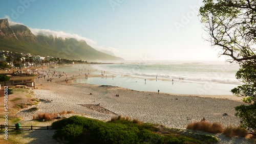 Beach in Camp's Bay near Cape Town