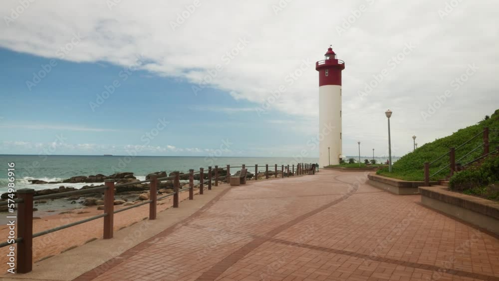 Lighthouse Overlooking Indian Ocean Near Durban Lighthouse Overlooking Indian Ocean Near Durban