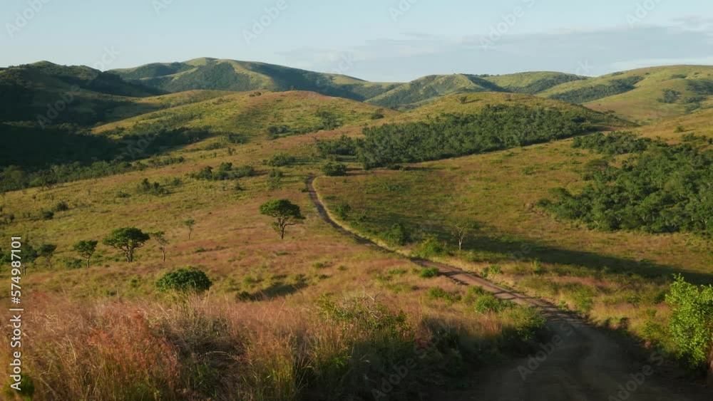 Rolling Valleys of a Nature Reserve in South Africa Rolling Valleys of a Nature Reserve in South Africa