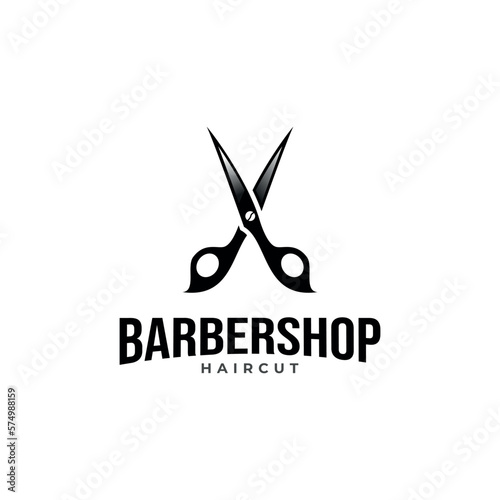logotype for barbershop vector template