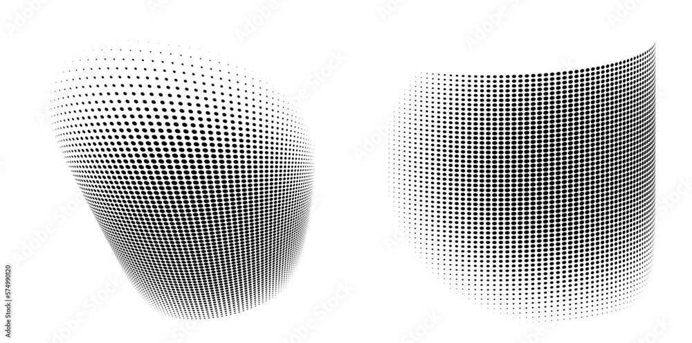 Design elements symbol Editable icon - Halftone circles, halftone dot pattern on white background. Vector illustration eps 10 frame with black abstract random dots for technology, cosmetic.