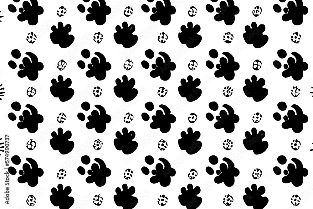 Seamless pattern with cute raccoons. Generative Ai Seamless pattern with cute raccoons. Generative Ai