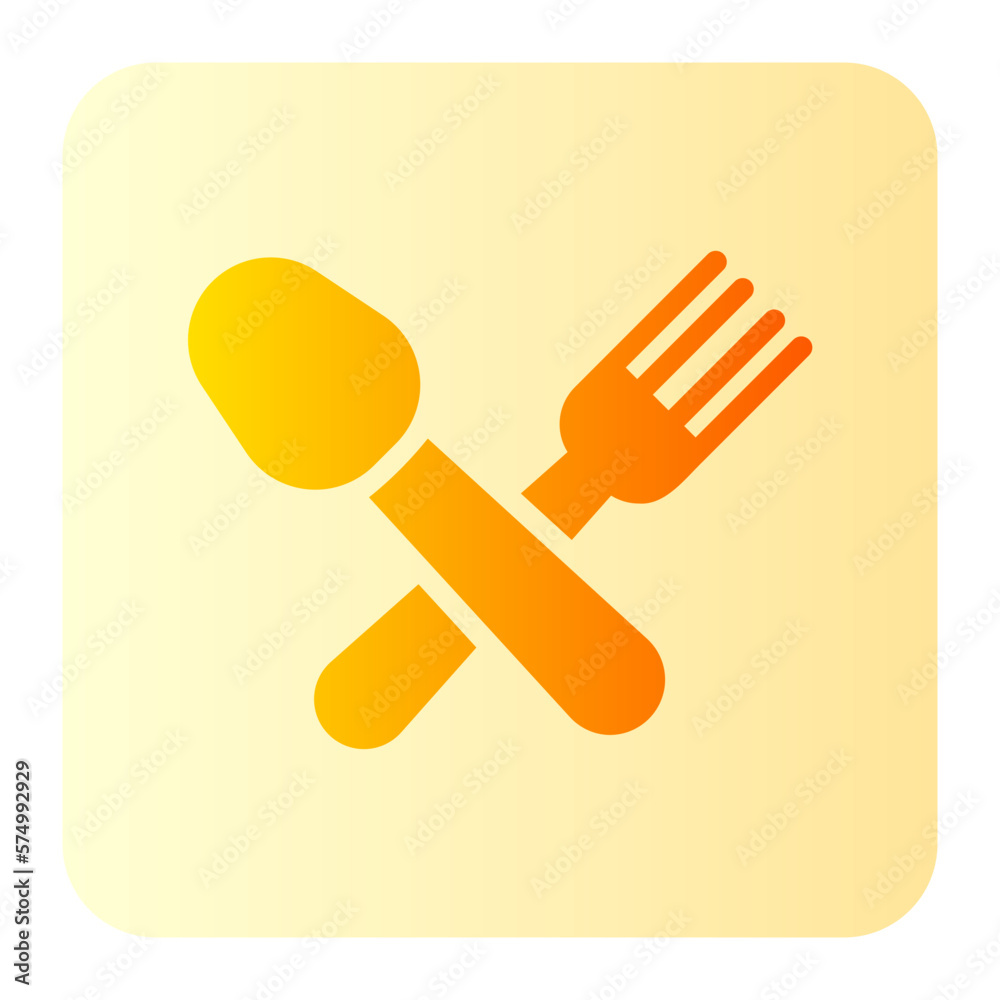 cutlery gradient icon cutlery gradient icon