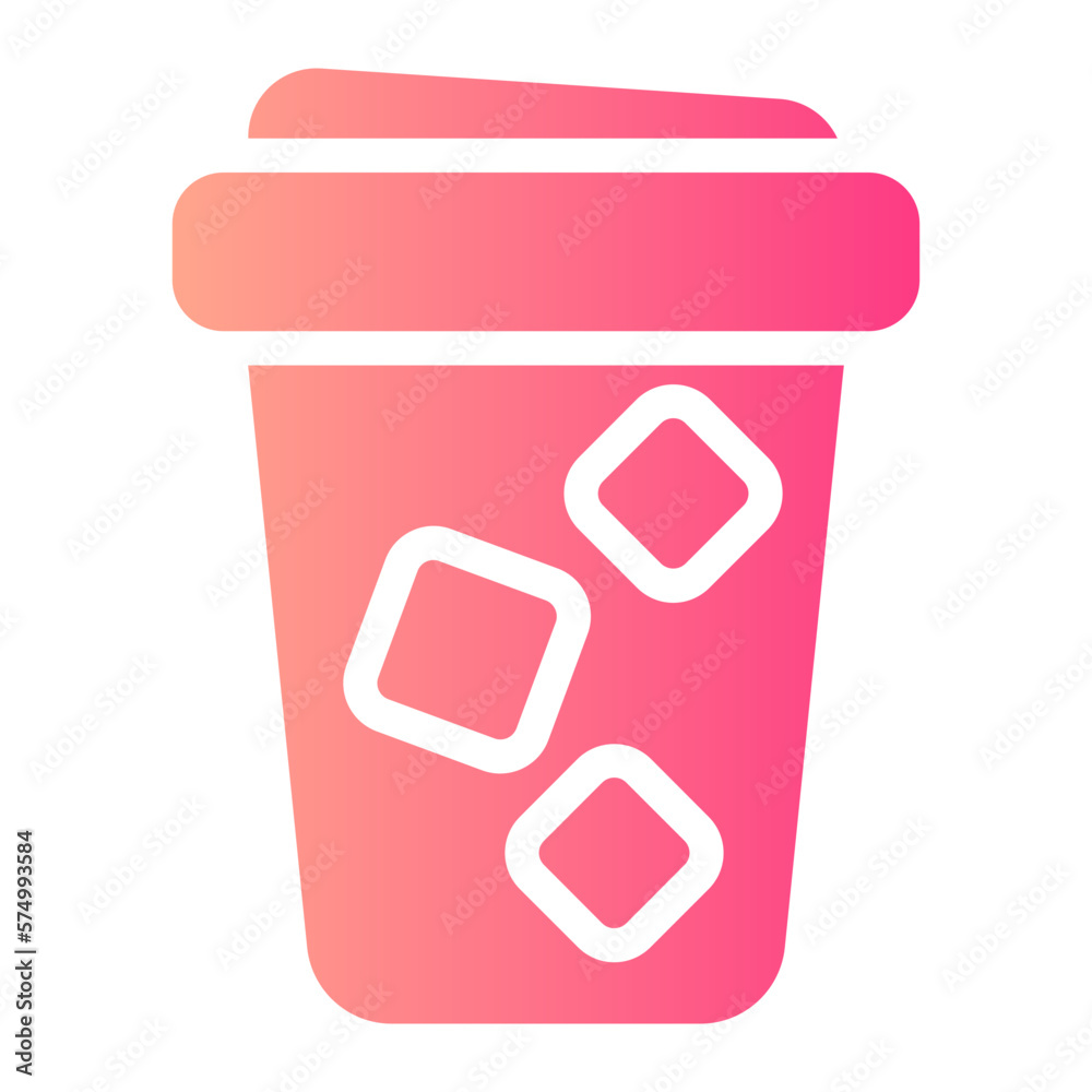Ice Tea gradient icon Ice Tea gradient icon