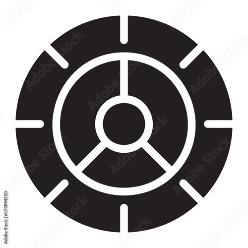 plate glyph icon