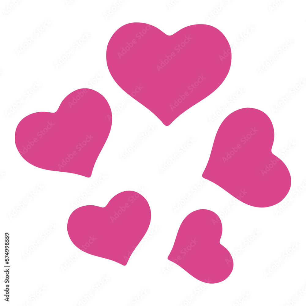Revolving Hearts vector icon design. Isolated hearts revolving around sign sticker label. Revolving Hearts vector icon design. Isolated hearts revolving around sign sticker label.