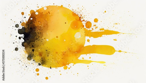 Watercolor spots made with Generative AI