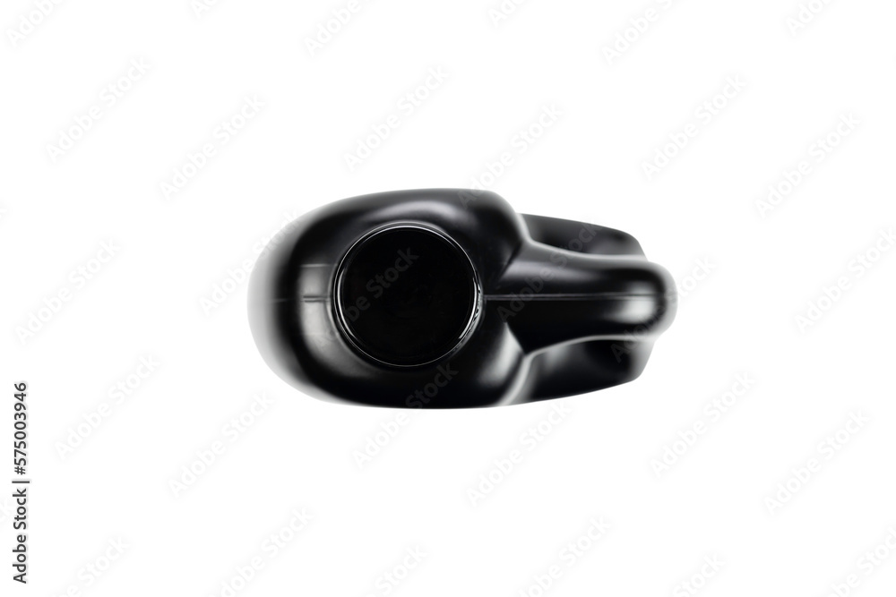 Top view of Black plastic canister isolated on white background with clipping path. Top view of Black plastic canister isolated on white background with clipping path.