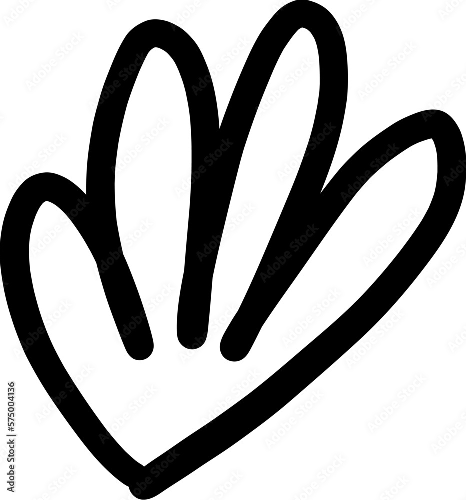 Obraz premium Hand Drawn Doodle Leaf