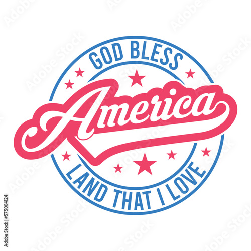 God bless america land that i love svg