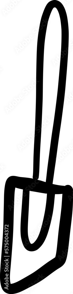Hand Drawn Doodle Rubber Scrapper Or Kitchen Spatula Hand Drawn Doodle Rubber Scrapper Or Kitchen Spatula