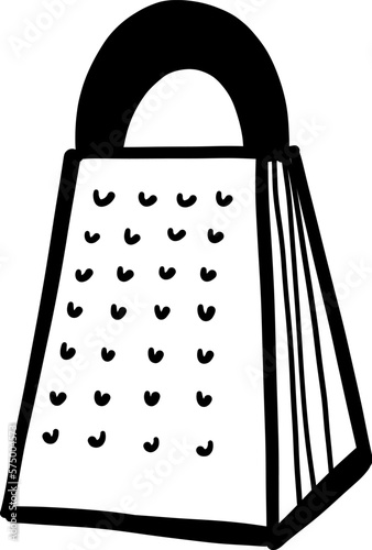 Hand Drawn Doodle Grater