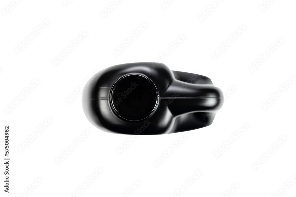 Top view of Black plastic canister Top view of Black plastic canister