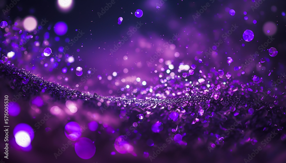 purple violet small glitter, bokeh background, Generative AI purple violet small glitter, bokeh background, Generative AI