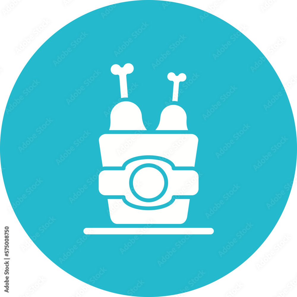 Fried Chicken Icon Fried Chicken Icon