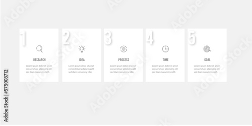 Vector infographic template, vector professional steps infographic. Business Process template