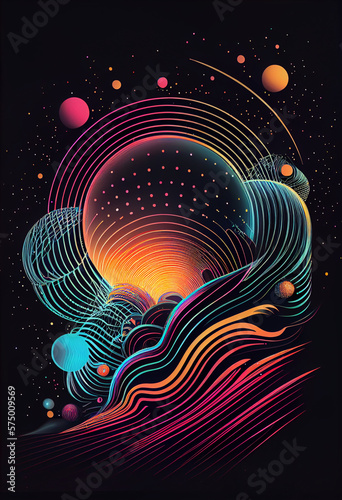 nautical galaxy,ethereal,drawing light psychedelic colors,gradients,neon light