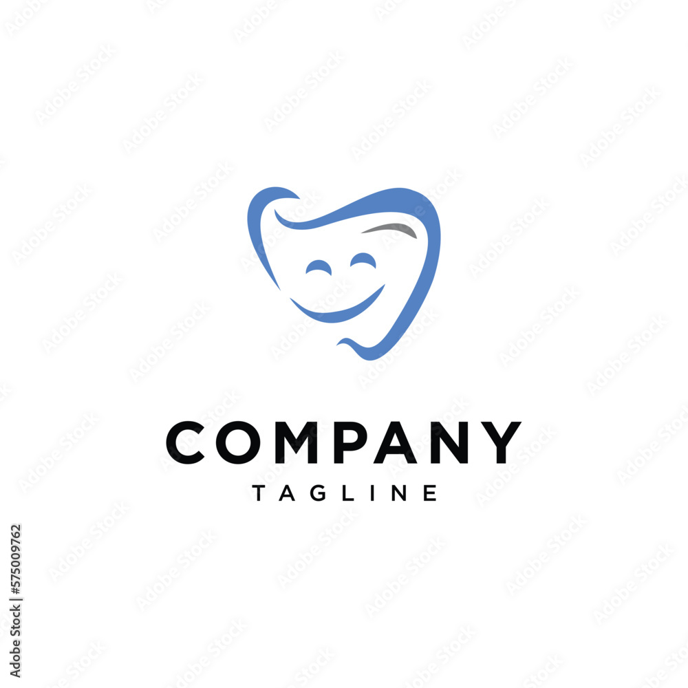 Happy Teeth logo vector icon template Happy Teeth logo vector icon template